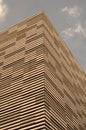 Modern office building with timber facade Royalty Free Stock Photo