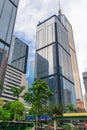 Modern office buildings in Central Hong Kong Royalty Free Stock Photo