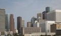 Modern office buildings in downtown of Houston Royalty Free Stock Photo