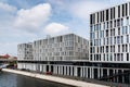 Modern office buildings in government district in Berlin Mitte against sky Royalty Free Stock Photo