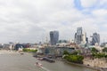 Modern office buildings in London, view from Tower Bridge, London, United Kingdom Royalty Free Stock Photo