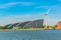 Modern office buildings on riverside of Meuse in Rotterdam, Netherlands