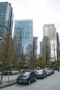 The modern office buildings at Vancouver Waterfront square - VANCOUVER - CANADA - APRIL 12, 2017