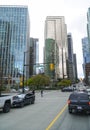 The modern office buildings at Vancouver Waterfront square - VANCOUVER - CANADA - APRIL 12, 2017