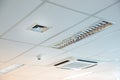 Modern Office Ceiling with Air Conditioning System and Ventilation