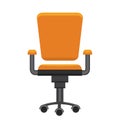 Modern office chair. Flat design vector.