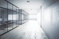 Modern office hallway Royalty Free Stock Photo