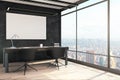 Modern office interior with billboard Royalty Free Stock Photo