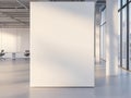 Modern Office Interior  Blank Wall  Sunlit Space  Minimalist Design  Mockup Royalty Free Stock Photo