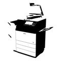 Modern office multifunction printer with advanced features Royalty Free Stock Photo