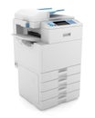 Modern office multifunction printer isolated Royalty Free Stock Photo