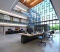 Modern office with open space Royalty Free Stock Photo