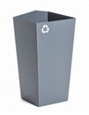 Modern Office Recycling Bin on White Royalty Free Stock Photo
