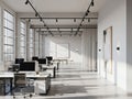 Modern office space with natural light Royalty Free Stock Photo