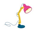 Modern office table lamp flat icon Interior Royalty Free Stock Photo
