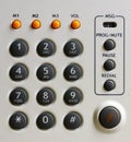 Modern office telephone keypad Royalty Free Stock Photo