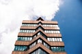 Modern Office Tower Block - Portra 400 Film Royalty Free Stock Photo