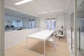 Modern office with white furniture Royalty Free Stock Photo