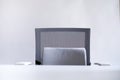 Modern office work space. grey and white colour Royalty Free Stock Photo