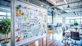 Modern Office Workflow Business Process A Strategic Planning Whiteboard Sketch Illustrating Streamlined Operations and Royalty Free Stock Photo