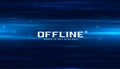 modern offline gaming streamline banner with shiny effect