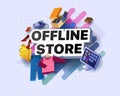 Modern offline store banner