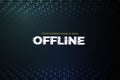 modern offline twitch background with abstract 3d background template vector illustration