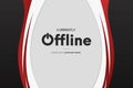 modern offline twitch banner design illustration