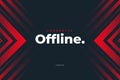 modern offline twitch currently offline background vector illustration