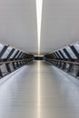 Modern one canada square bridge in Canary Wharf Royalty Free Stock Photo