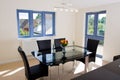 Modern open plan dining area