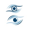 modern Optical Lens Eyes Logo design vector for Ophthalmologist symbol