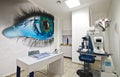 Modern optometrist diopter Royalty Free Stock Photo