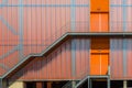 Modern orange building exterior Royalty Free Stock Photo