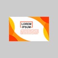 Modern orange geometric banner design Royalty Free Stock Photo