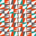 Modern Orange, grey, blue Geometrical texture on white backgroun. Abstract colorist elements style with minimalist shapes template