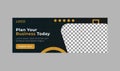 Social Media Banner Template Royalty Free Stock Photo