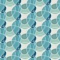 Modern organic seamless pattern design with decorative dots and white outlines Royalty Free Stock Photo