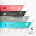 Modern origami style options banner.