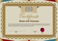 Modern ornamental certificate.