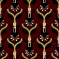 Modern ornamental zipper seamless pattern. Beautiful vector background. Tribal ethnic style repeat Deco backdrop. Decorative Royalty Free Stock Photo