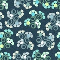 Modern ornate floral seamless pattern design. Elegant ornamental repeating texture background of abstract shapes for textile