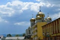 Modern orthodoxy church of Kirilo-Mefodii in Khust, Ukraine on May 3, 2016. It was designed in the 21th ce