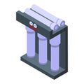 Modern osmosis system icon isometric vector. Water reverse