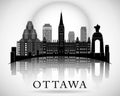 Modern Ottawa City Skyline Design. Canada