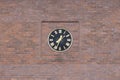 Outdoor wall mounted black clock