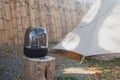 Modern Outdoor speaker horn on camping