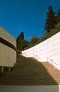 Modern outdoor staircase, Nice, France