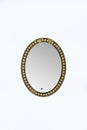 Oval mirror with LED light Royalty Free Stock Photo