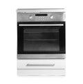 Modern oven isolated on whit Royalty Free Stock Photo